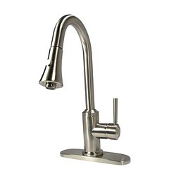 Pull-down Brushed Nickel Kitchen Faucet 