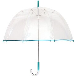 Tina T Bubble Clear/Teal Bubble Umbrella