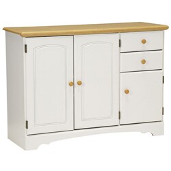 New Visions by Lane Kitchen Essentials White/Maple Buffet