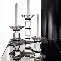 Fifth Avenue Crystal Cambridge Set of 3 Candle Holders