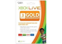 Xbox 360 - Live 3 Month Card Gold Card