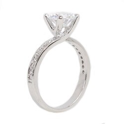 NEXTE Jewelry Silvertone Cubic Zirconia Ring 