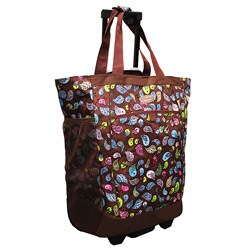 Olympia 20-inch Bird Rolling Shopper Tote