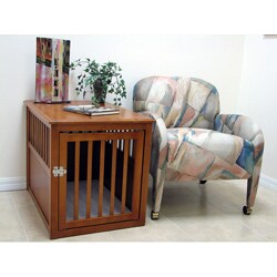 Crown Medium Chestnut Pet Table Crate
