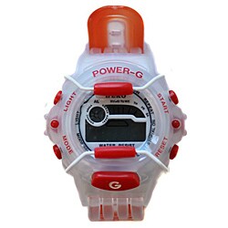 Power G Perfect Time Red/Orange Alarm Chronograph Watch