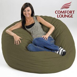 Comfort Lounge Sage Green Medium-size Memory Foam Lounge Bag