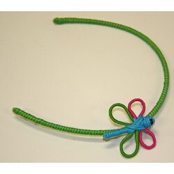 Cotton Yarn Green Butterfly Headband (Colombia)