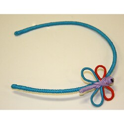 Cotton Yarn Turquoise Butterfly Headband (Colombia)