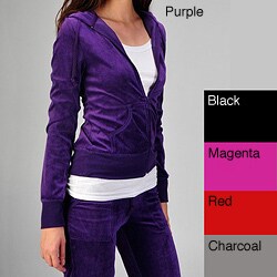 Tabeez Women's Hooded Velour Tracksuit