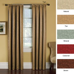  Blackout  Palace Embossed Floral 84 inch Panel Pair