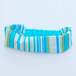 Azul Swimwear Turquoise Stripe Head Band