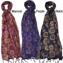 Sunflower Print Scarf (Indonesia)