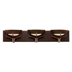 Insten Sullivan 3-light Aged Bronze Bath Bar