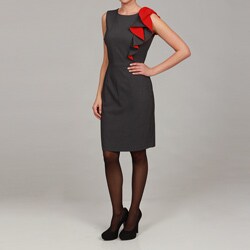 Calvin Klein Women's Ruffle Detail Stretch Dress