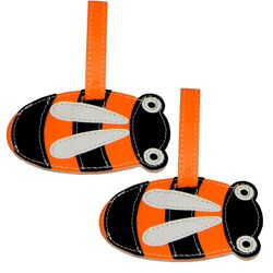 Bee PVC Luggage ID Tags (Set of 2)