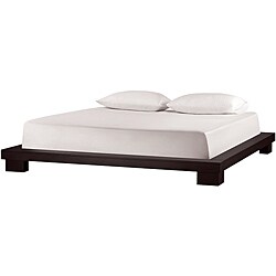 Ledge Espresso Minimalist Platform Full-size Bed