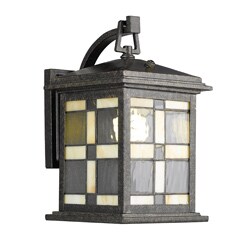 Woodbridge Lighting Tiffany-style 1-light Rusty Brown Outdoor Wall Lantern