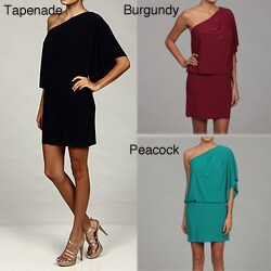 Jessica Simpson Women's Tapenade One-shoulder Dress