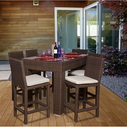 Olivia 7-piece Wicker Bar Set