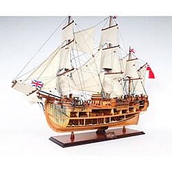 Old Modern Handicrafts 'HMS Endeavour' Open-Hull Model Ship