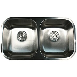 Stainless Steel Double Equal Bowl Undermount Kitchen Sink