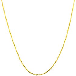 14k Yellow Gold 20-inch Round Wheat Chain