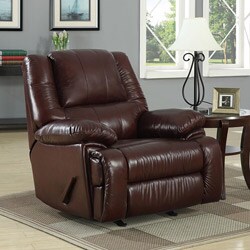 New Creations Camden Chestnut Color Contemporary Recliner