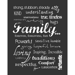 ABO Enterprises 'Subway Art Family' Custom Print