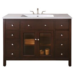 Louis 48-inch Integrated Vitreous China Top Vanity