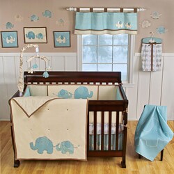 Sumersault Spotted Ellie 8-piece Crib Bedding Set