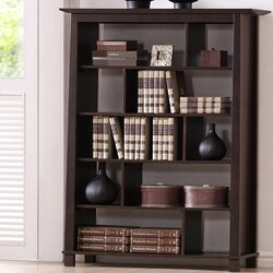 Havana Brown Wood Modern Bookcase
