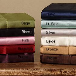 Silky Satin King/ California King-size 4-piece Satin Sheet Set