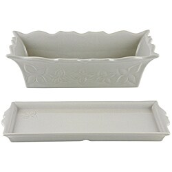 Appolia French Ceramic Sea Salt 2-piece Dessert Bakeware Set