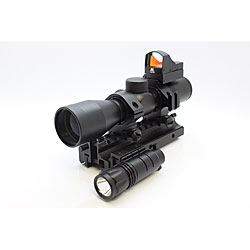 NCStar Tactical Triple Threat Combo Rifle Scope (MTRIF, SC430B, RMB11, DDAB, APTF)