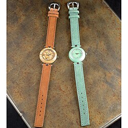 Peyote Bird Designs Women's Stone and Suede Watch