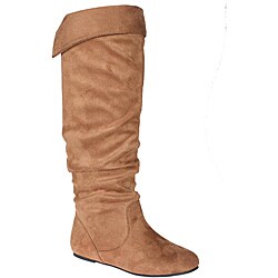 Story Women's 'Cookie' Chestnut Faux Suede Knee-high Boots