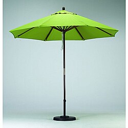Premium 9-foot Lime Green Patio Umbrella with Base