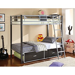 Pierce Twin Over Twin Bunk Bed with Twin Trundle