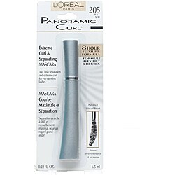L'Oreal Paris 'Panoramic Curl' Mascara #205 Black (Pack of 4)