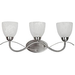 Transitional 3-light Brushed Nickel Bath Bar