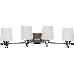 Transitional 4-light Brushed Nickel Bath Bar