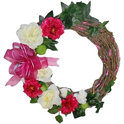 Breast Cancer Awareness 24-inch Wreath 