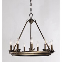 Thebes 9-light Candelabra Iron Chandelier