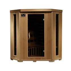 Radiant Sauna 3-person Corner Carbon Infrared Sauna
