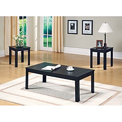 Black Oak Veneer 3-piece Occasional Table Set