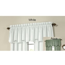 Abella Damask Scroll Scallop Valances (Set of 2)
