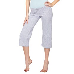 American Apparel Women's Heather Grey Jersey Capri Pants