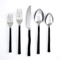 Cambridge Silversmiths Clay Black Plate 20-piece Flatware Set