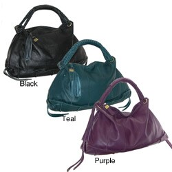 B-Collective Large Pebble Leather Hobo Bag