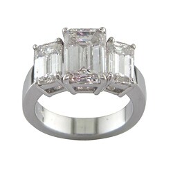 18k White Gold 6ct TDW Certified Clarity-Enhanced Diamond Ring (I, SI2)